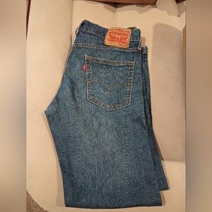 Men's Blue Straight-Leg Jeans